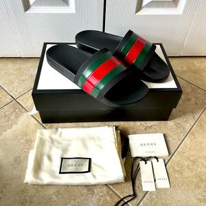 Authentic GUCCI slides mens size 11 Brand New